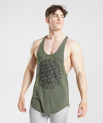 Stringers Gymshark Gs X David Laid Hombre Verde Oliva | CO 3572VRW